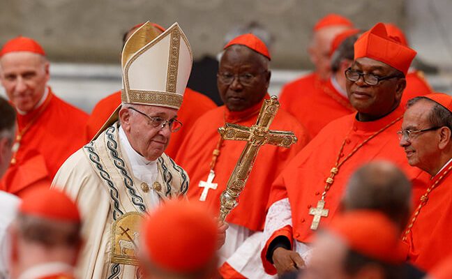 Pope-Francis-Sadden-of-The-Death-of-Two-Cardinals